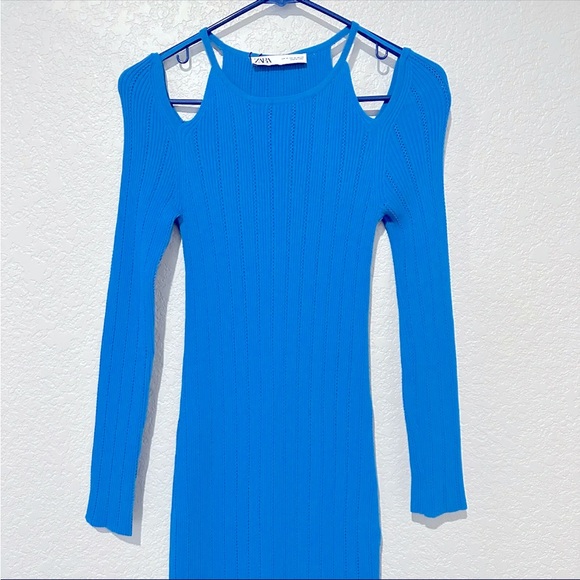 Zara Cut Out Knit Dress - size M - Picture 5 of 7